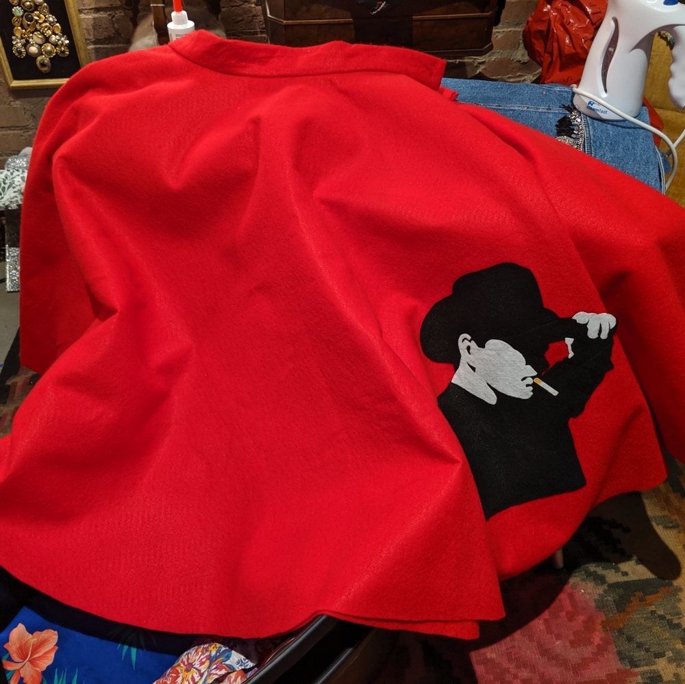 Vintage Rockabilly Marlboro Man Poodle Skirt! Loads of movement!